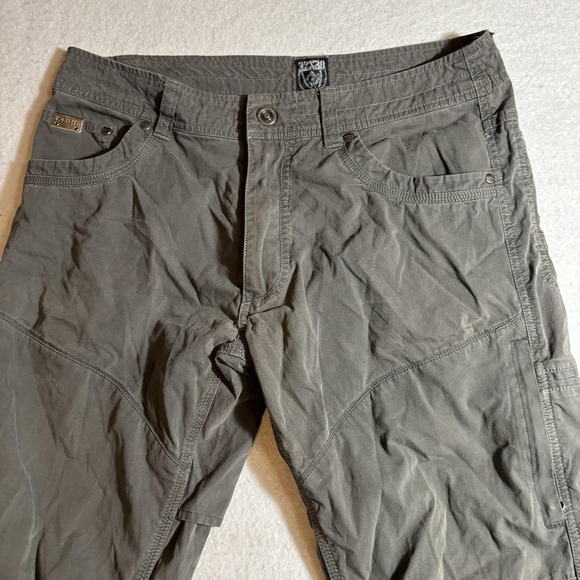 Kuhl Pants Mens 32 Gray Outdoor Hiking‎ Vented Crotch Knee Durable Workwear - Picture 2 of 9